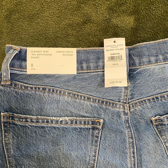 AE Pride Denim Highest Waist ‘90s Boyfriend Shorts NWT - Picture 9 of 9